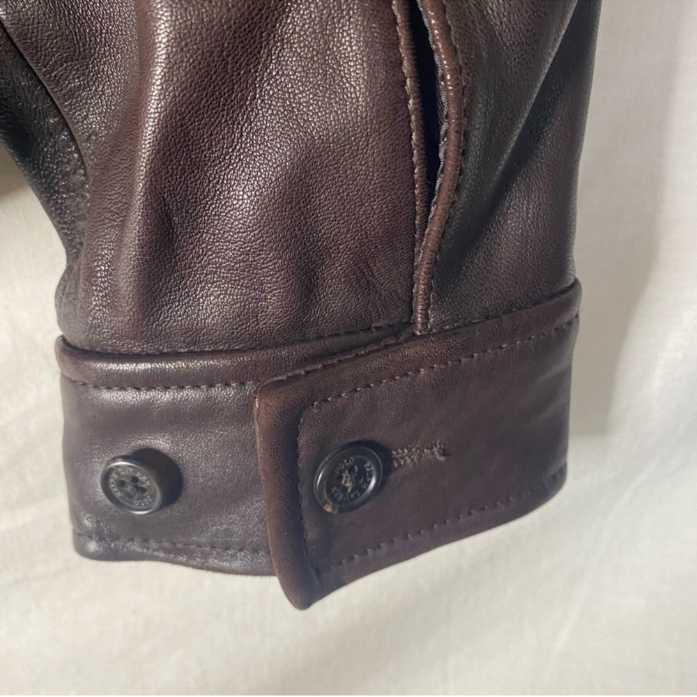 Polo Ralph Lauren leather jacket men size Large - Picture 9 of 9